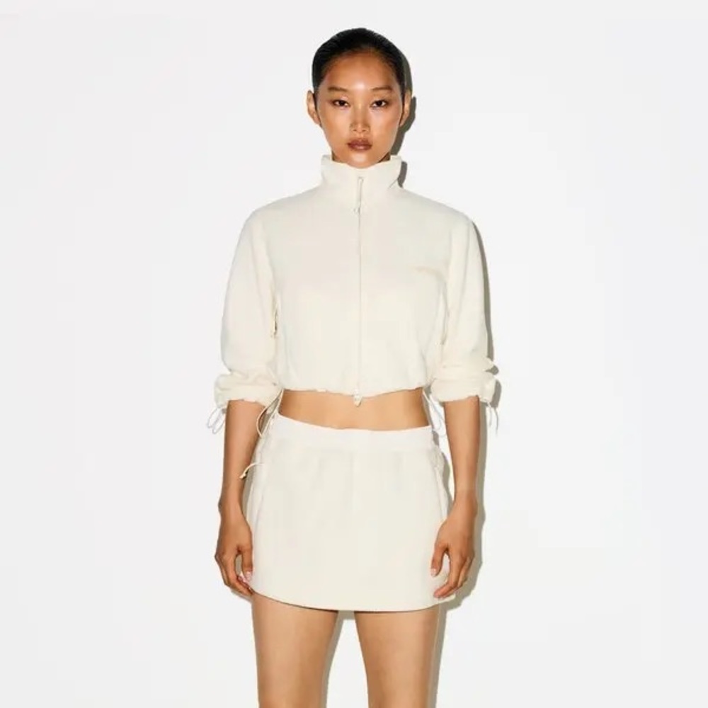 SKIMS OUTDOOR FLEECE MINI SKIRT size S